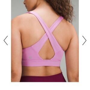 Lululemon Envital sports bra dahlia mauve pink 8